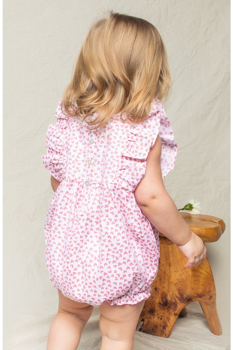 Sweethearts Ruffled Romper, Alternate, color, PINK
