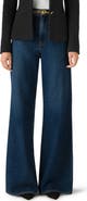 ST. JOHN Paseo Nonstretch Denim Wide Leg Jeans