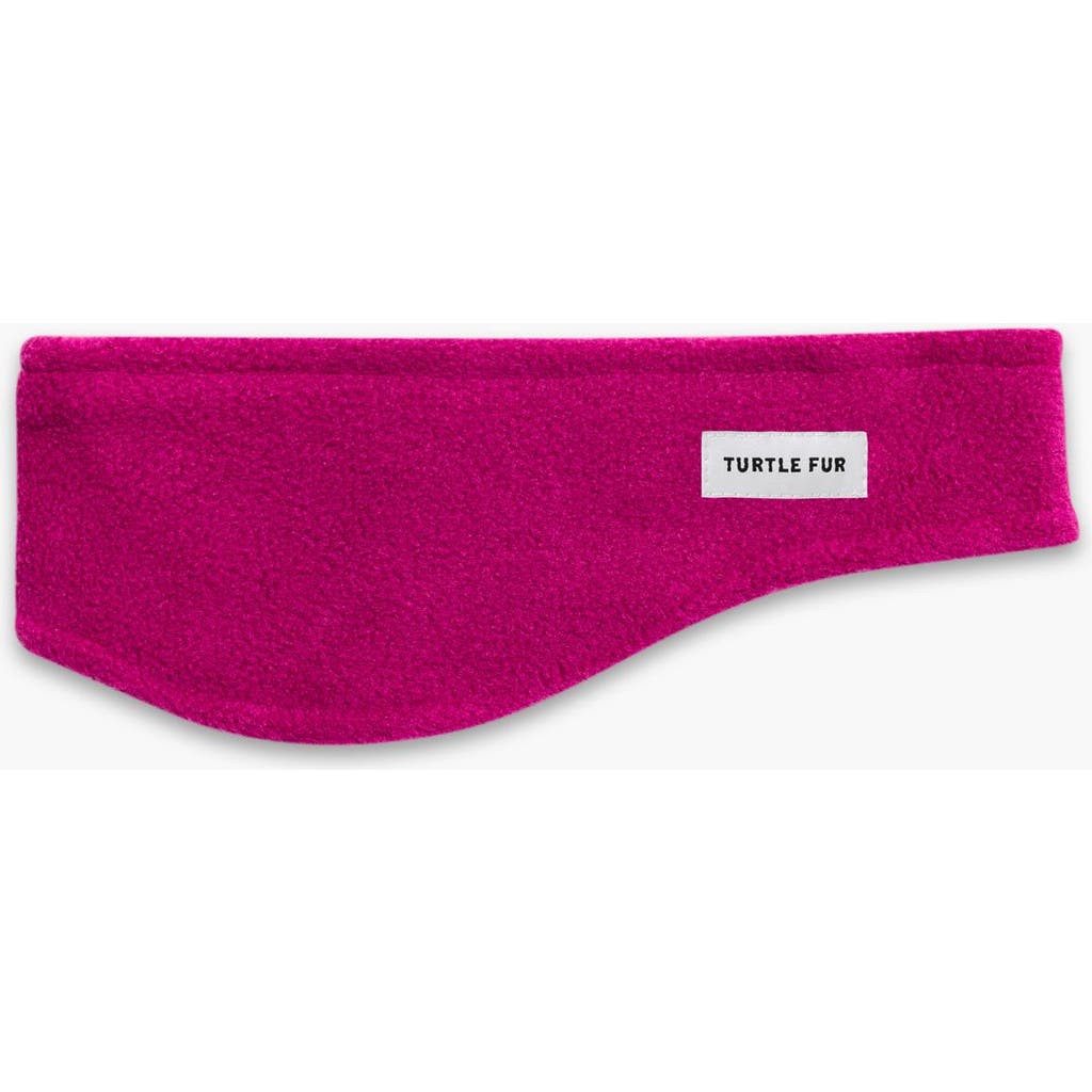 Turtle Fur Bang Band Fleece Headband In Pink