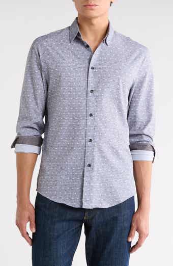 Denim Dot Long Sleeve Shirt