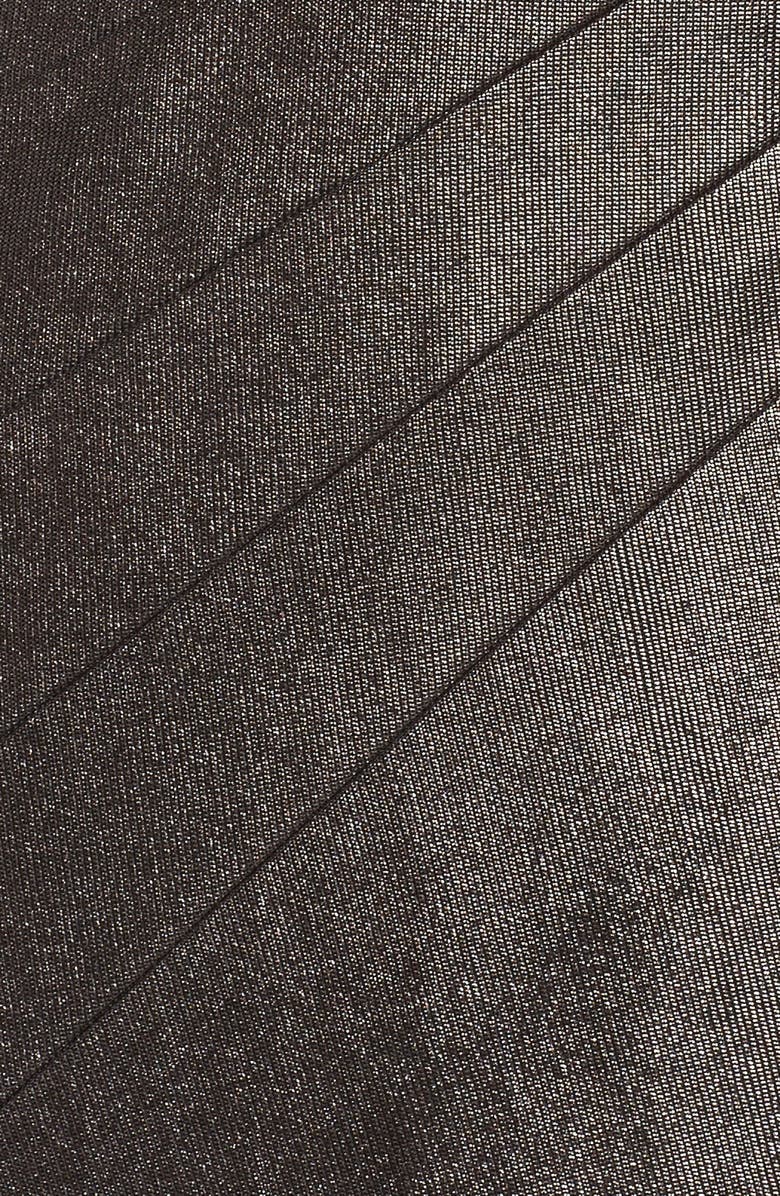 Greylin Lily Metallic Wrap Minidress, Alternate, color,