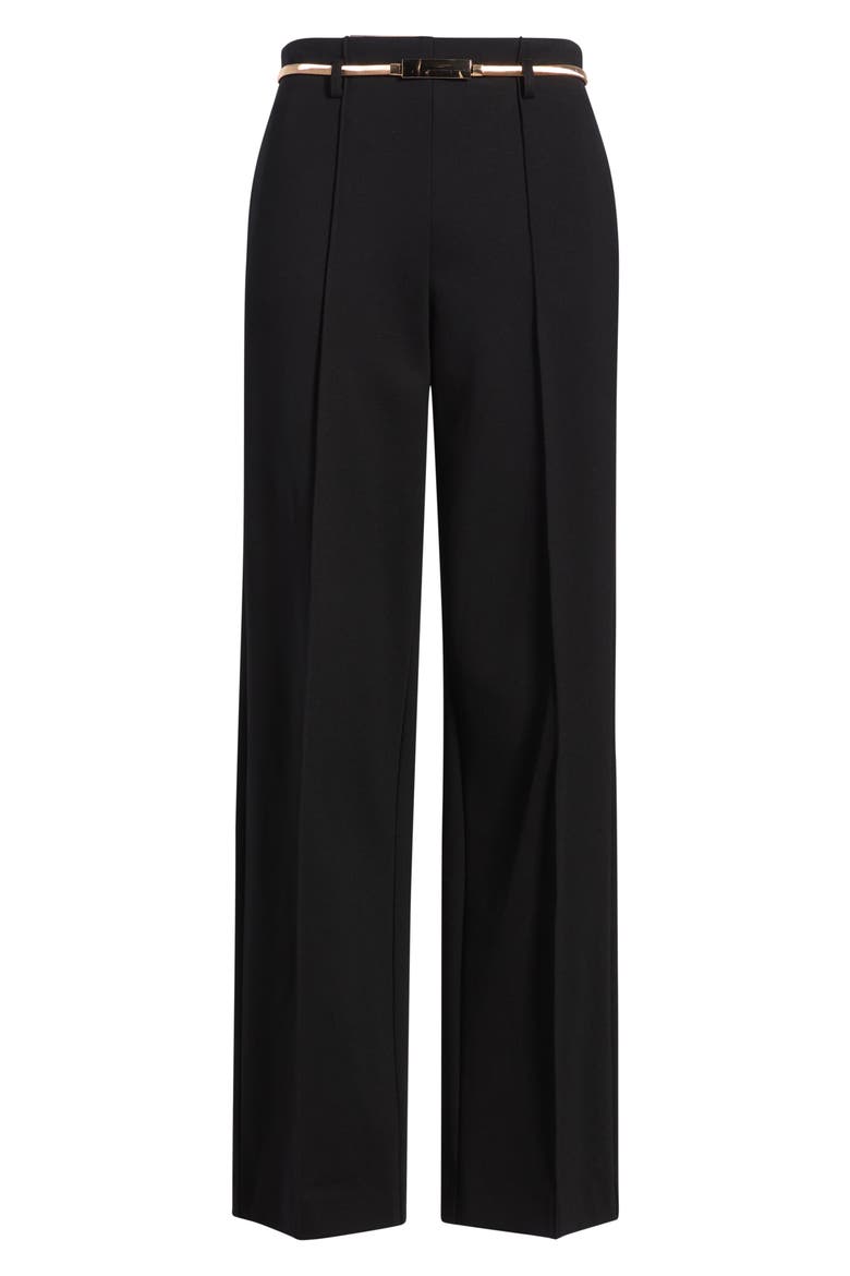 Belted Hollywood Pants, Alternate, color, ANNE BLACK