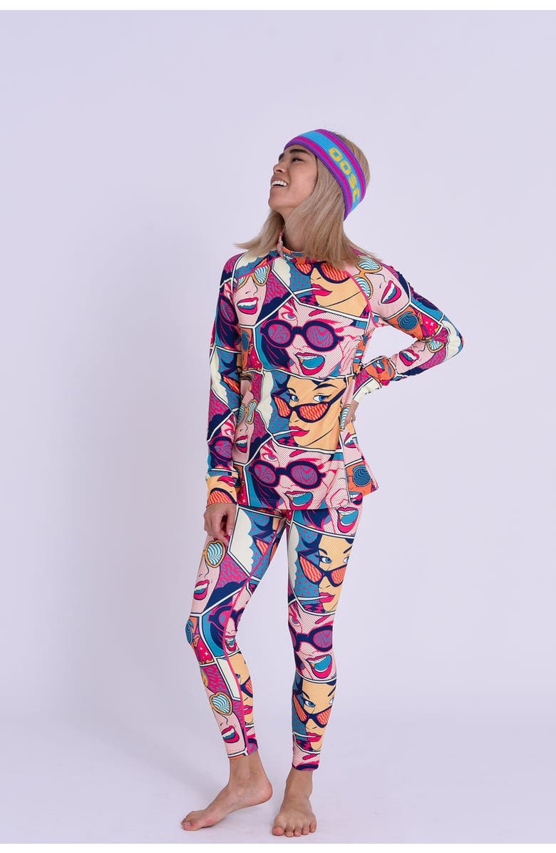 OOSC Baselayer Top - Comic Book Candy Women's, Alternate, color, Multi-Colour