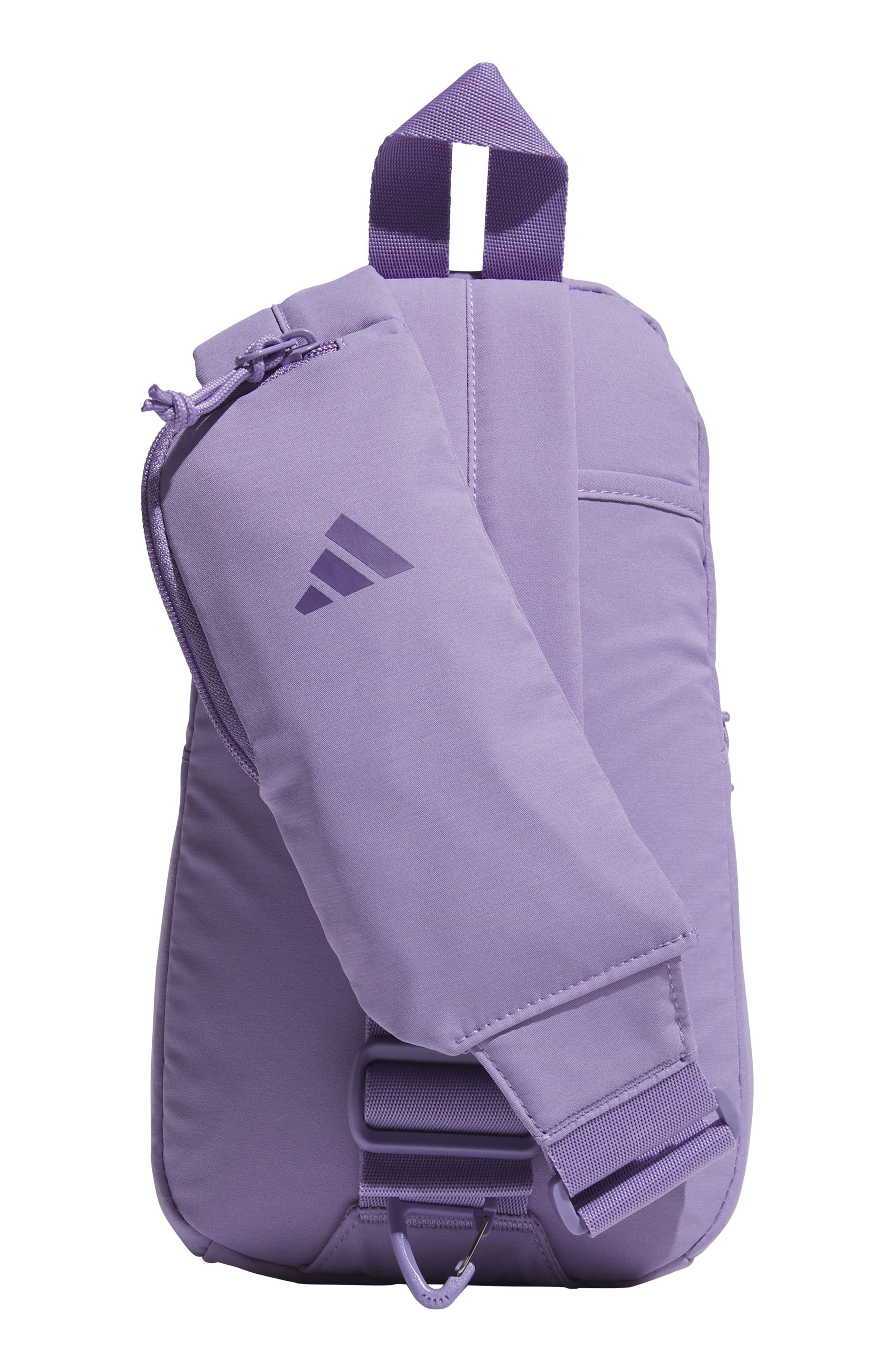 adidas Essentials 3 Sling Crossbody Bag, Alternate, color, Magic Mauve Purple/ Rose Gold