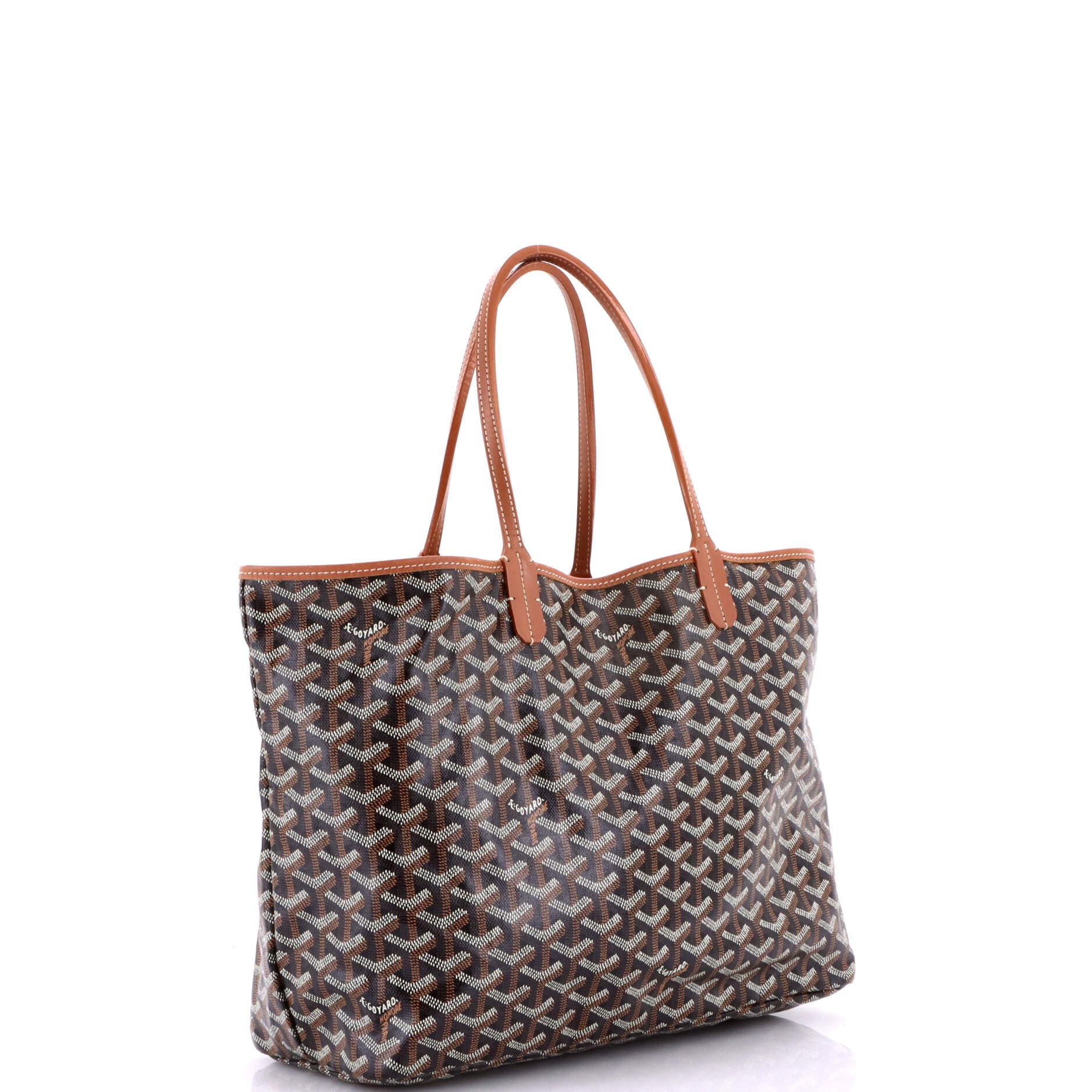 Pre-Owned Goyard Saint Louis Tote Coated Canvas PM, Alternate, color, Black