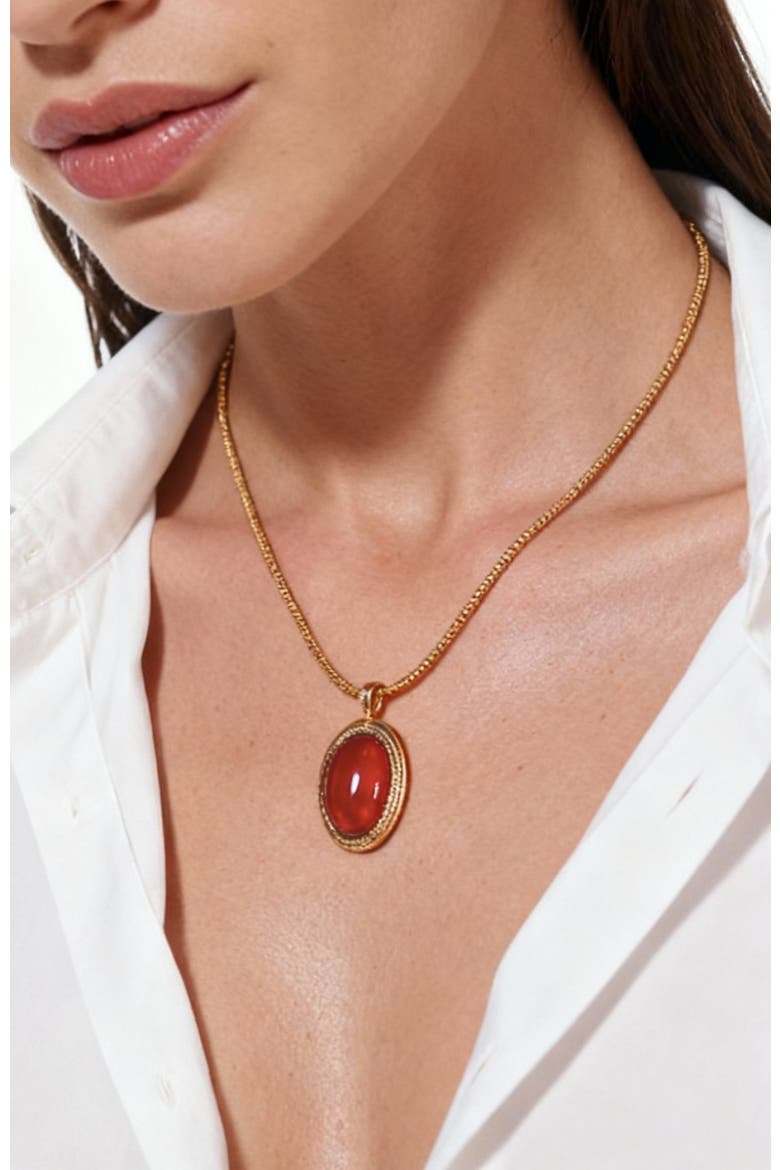 Babylon Necklace, Alternate, color, Red
