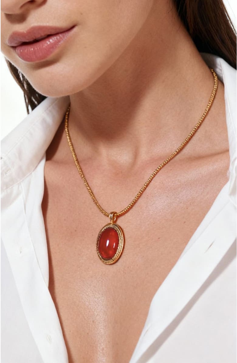 RC RETRO CHIC Babylon Necklace, Alternate, color, Red