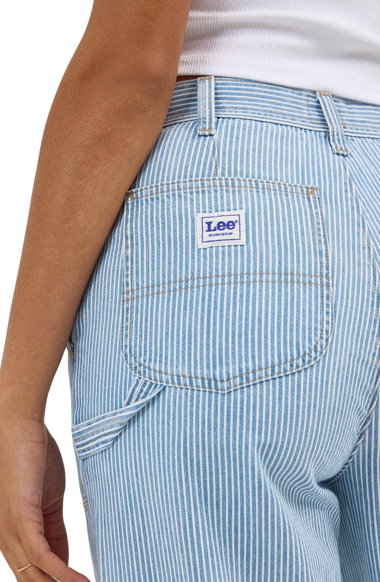 Lee High Waist Carpenter Jeans, Alternate, color, Mid Railroad