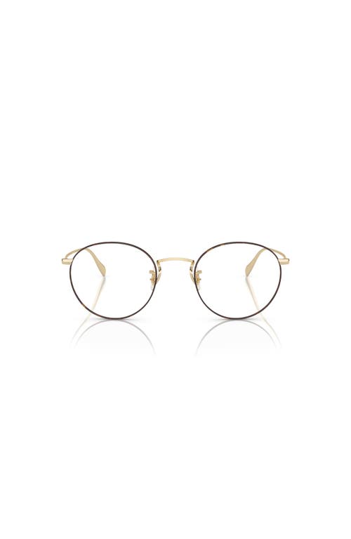 Oliver Peoples 47mm Phantos Optical Glasses In Gold
