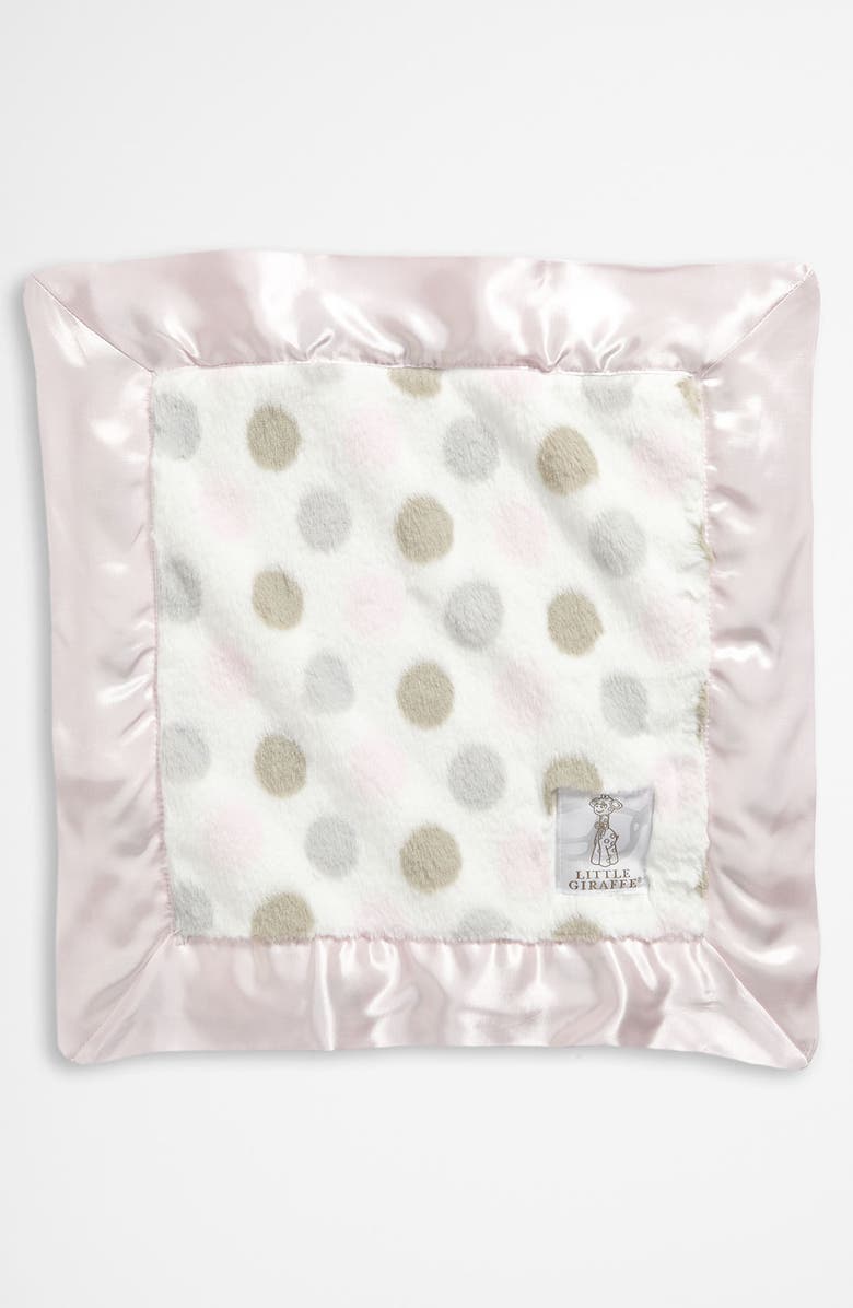 Little Giraffe 'Luxe Dot' Blanky, Main, color, Pink
