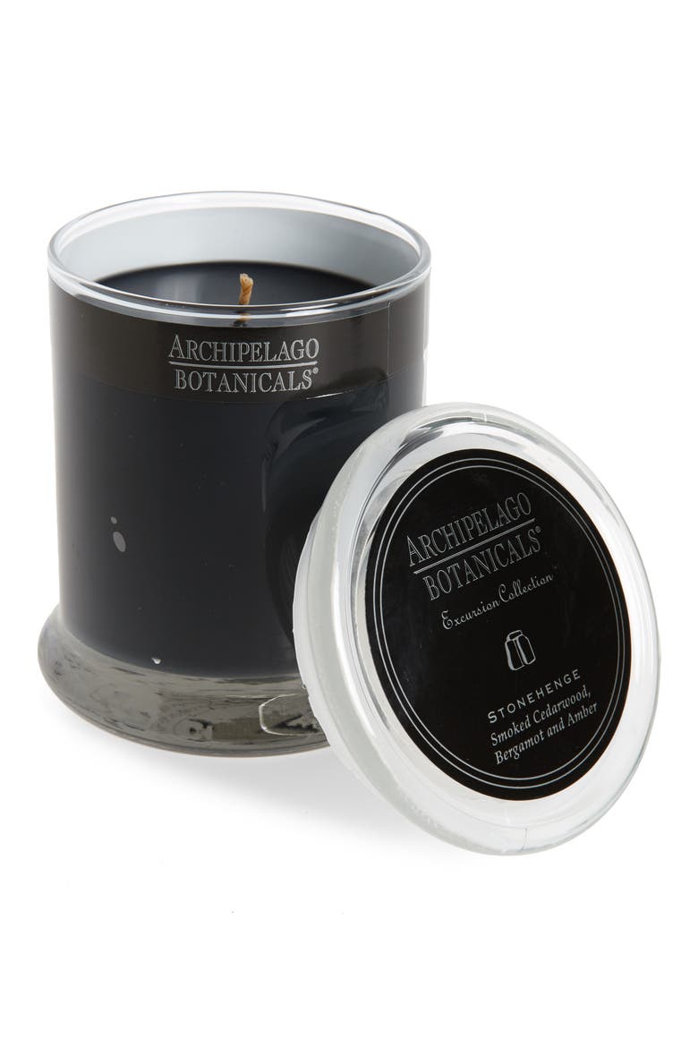 'Excursion' Glass Jar Candle, Main, color, STONEHENGE