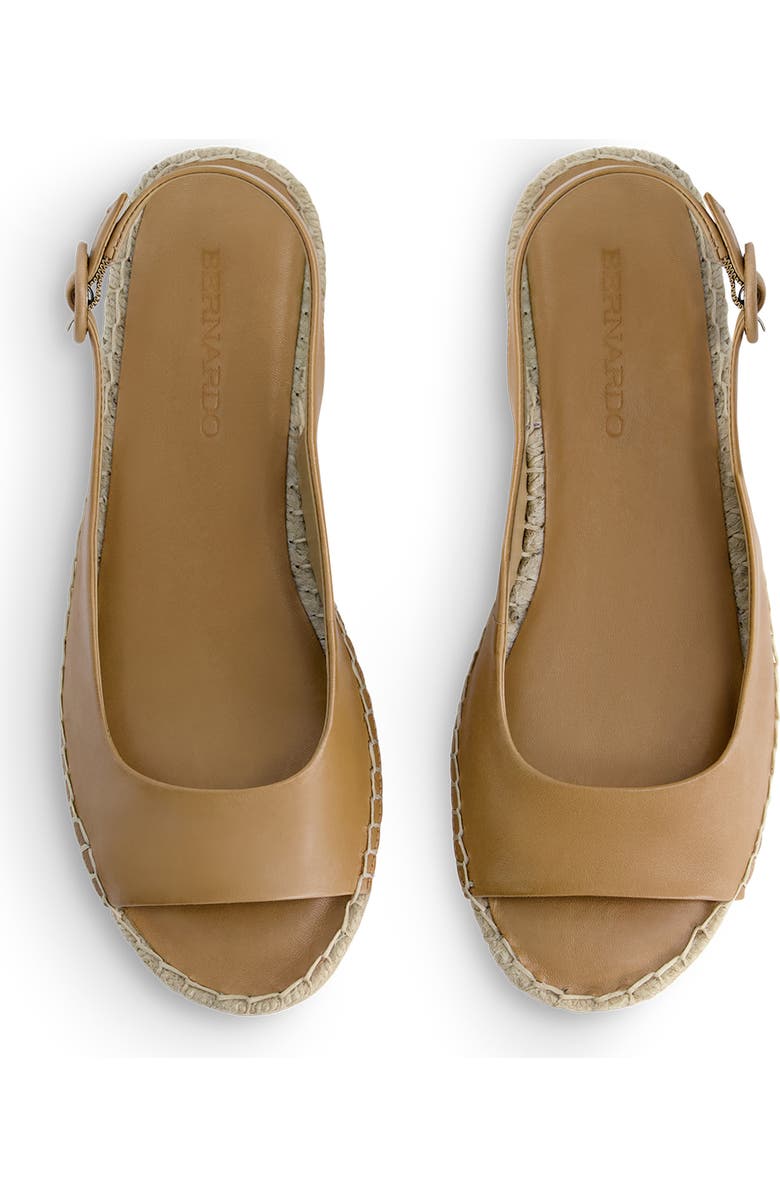 Bernardo Melila Espadrille Wedge Sandal, Alternate, color, Sand Antique Calf