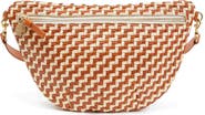 Clare V. Grande Woven Leather Belt Bag