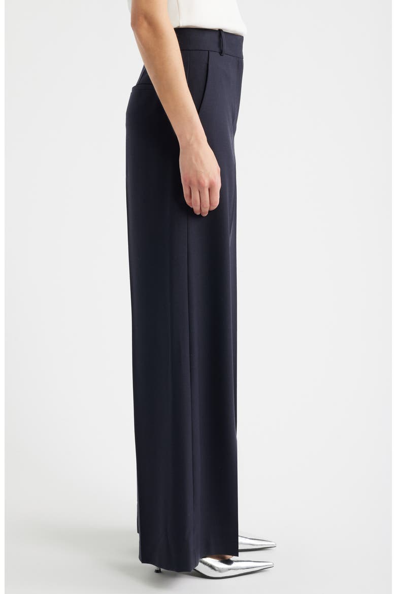 High Waist Flare Leg Pants, Alternate, color, DARK NAVY