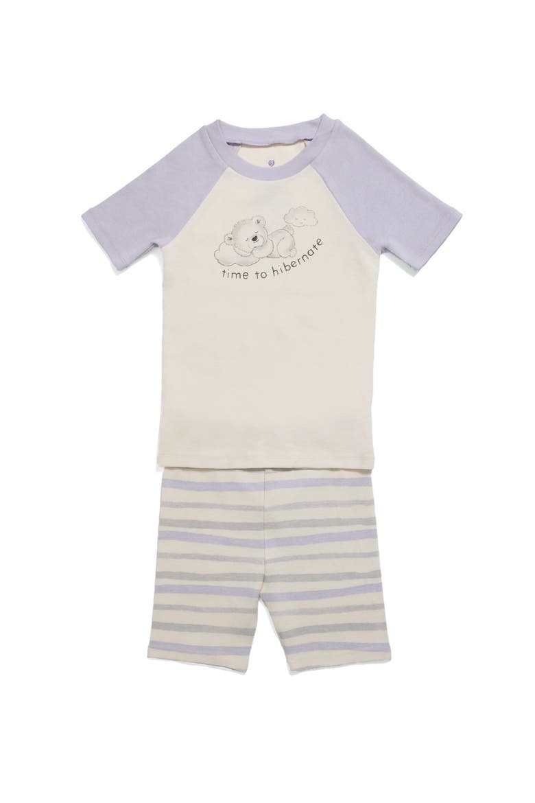 Marshmallow Bear Shorties PJ Set, Main, color, Multi Color