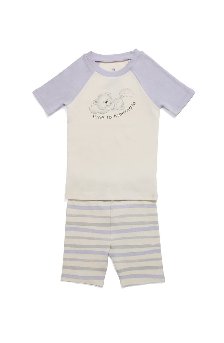 Warmies Marshmallow Bear Shorties PJ Set, Main, color, Multi Color