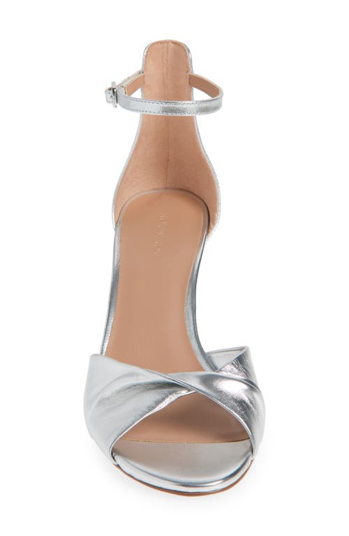 Nordstrom Anders Ankle Strap Sandal In Silver Metallic