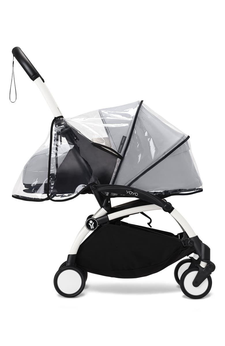 Stokke YOYO<sup>®</sup> 0+ Newborn Pack Rain Cover, Main, color, Clear/ Black