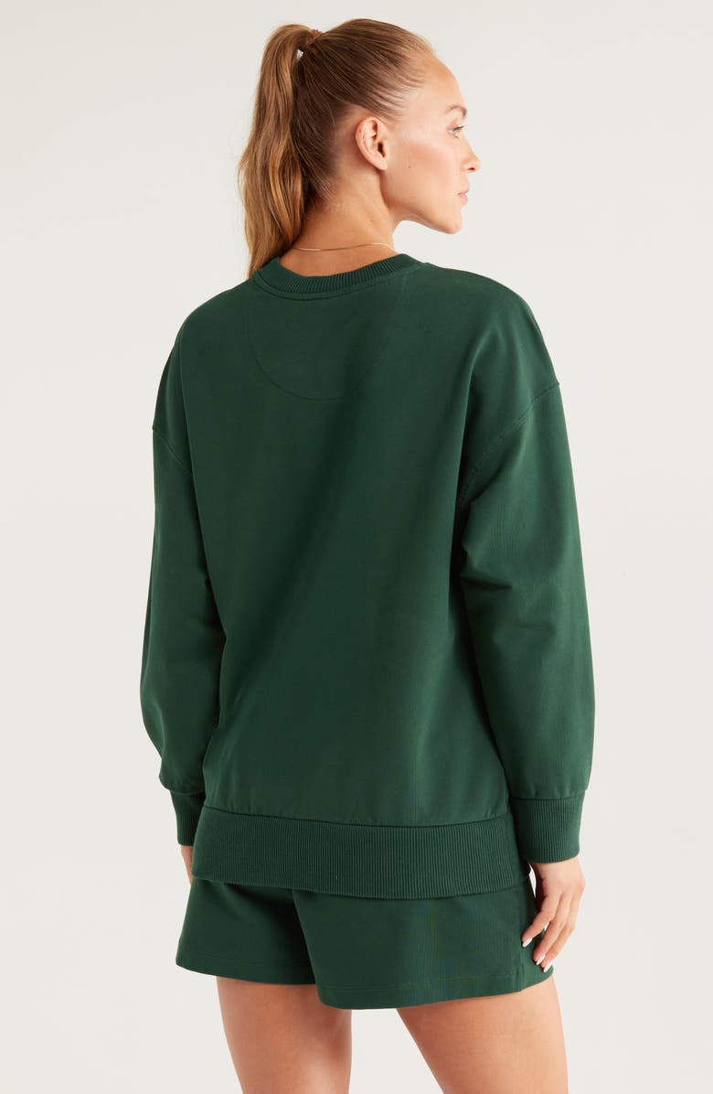 Recess Pickleball x Zella Courtside Oversize Sweatshirt, Alternate, color, Green Park