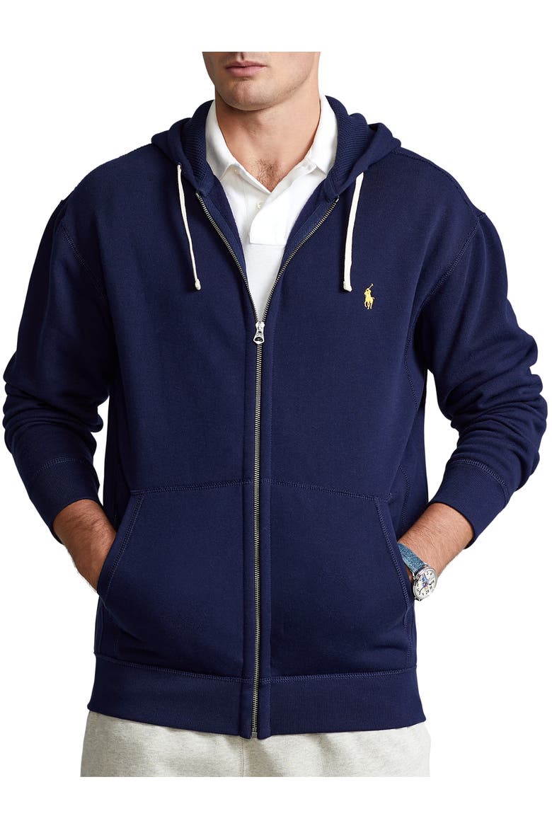 Big & Tall Full-Zip Hoodie, Main, color, CRUISE NAVY