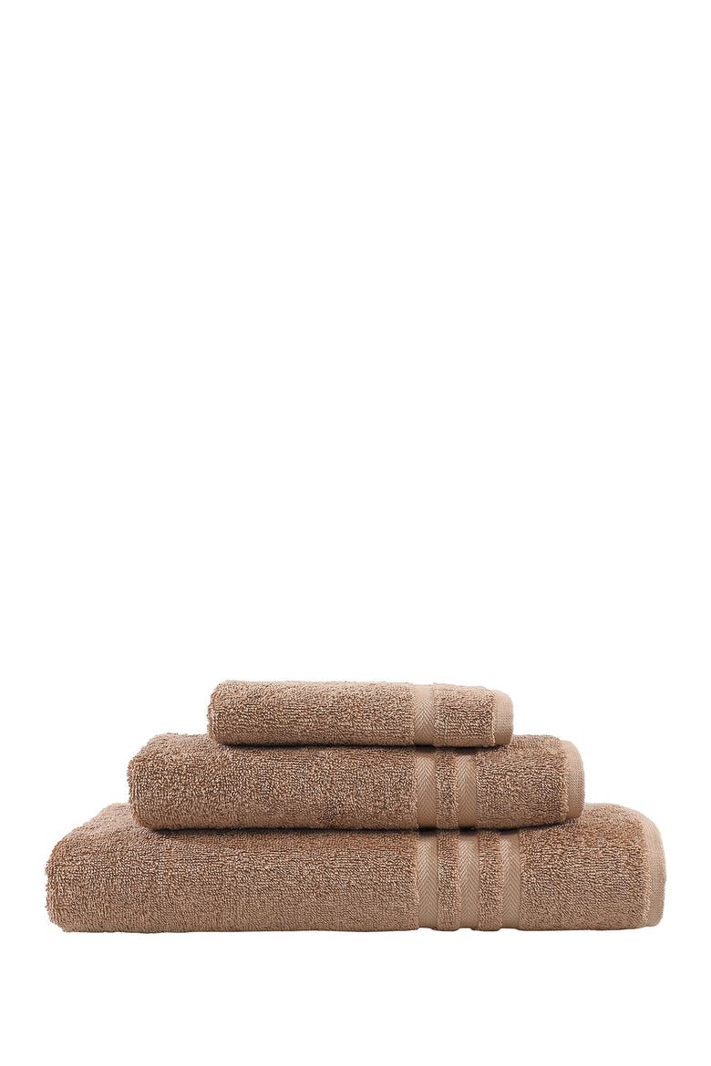 Denzi 3-Piece Towel Set - Latte, Main, color, LATTE