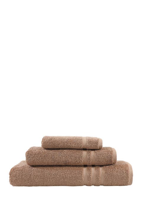 Denzi 3-Piece Towel Set - Latte