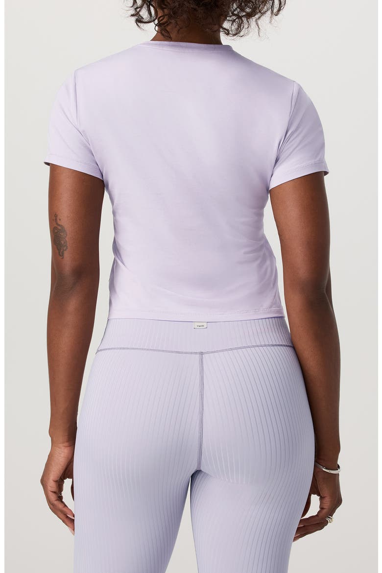 Feather Crop Baby Tee, Alternate, color, LAVENDER ICE