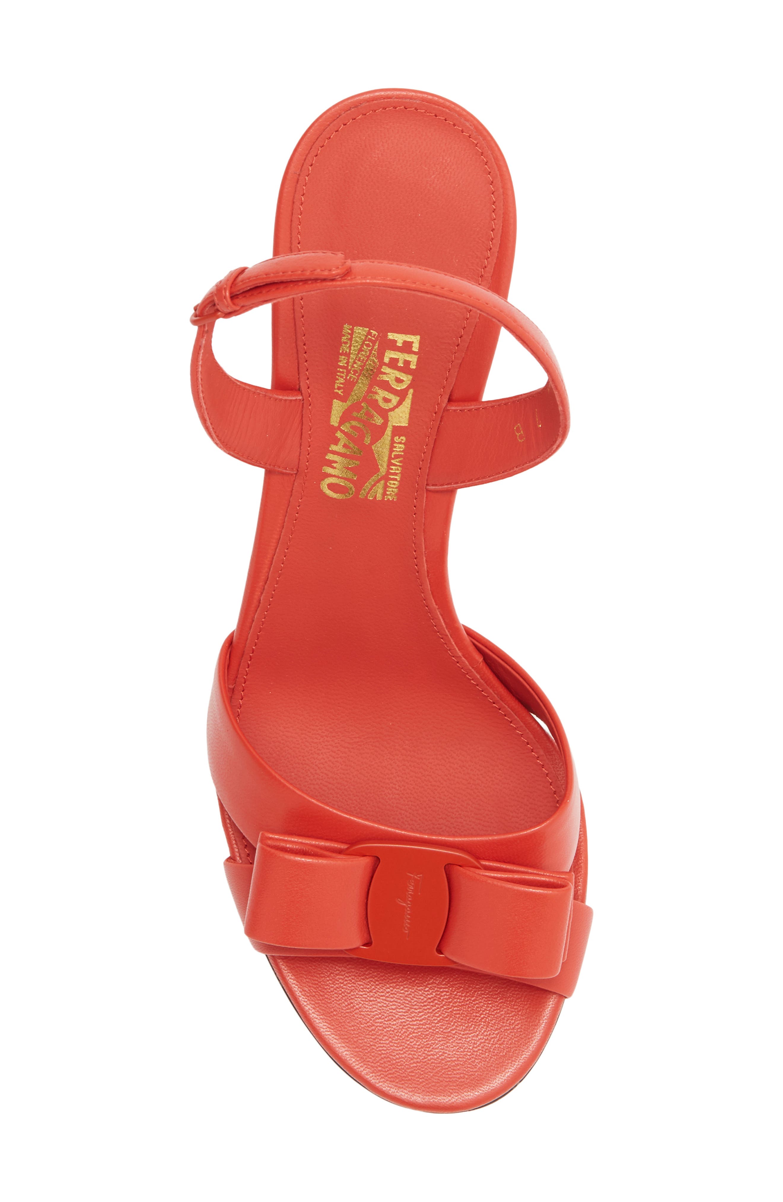 FERRAGAMO Lida Sandal, Alternate, color, Red