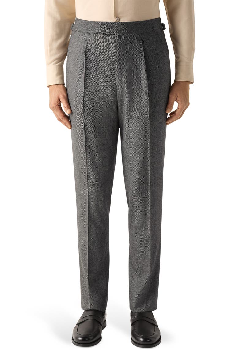 Wool Two-Piece Suit, Alternate, color, DARK GREY
