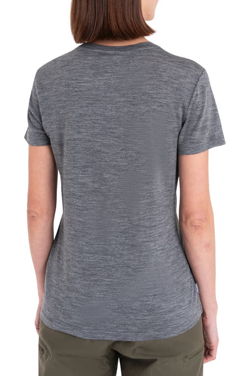 Icebreaker Tech Lite Iii Merino Wool Crewneck Shirt In Gray