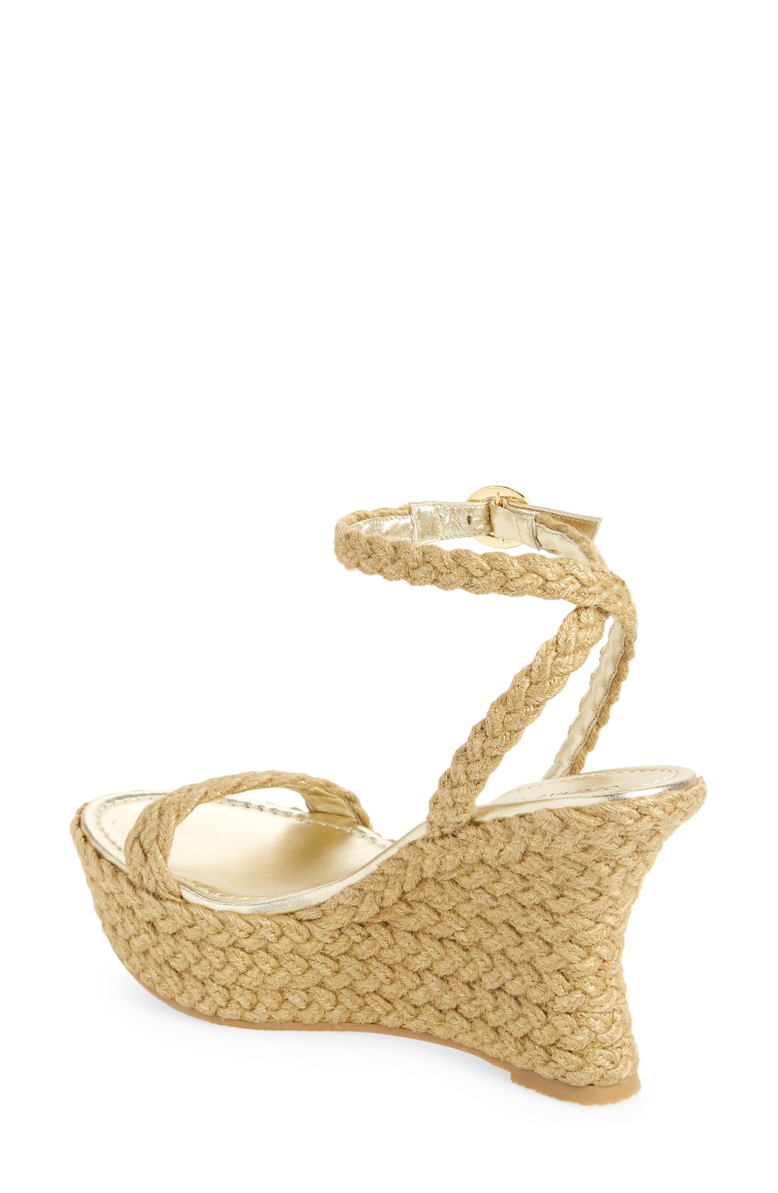 Stuart Weitzman Braida Strap Espadrille Wedge Sandal, Alternate, color, 