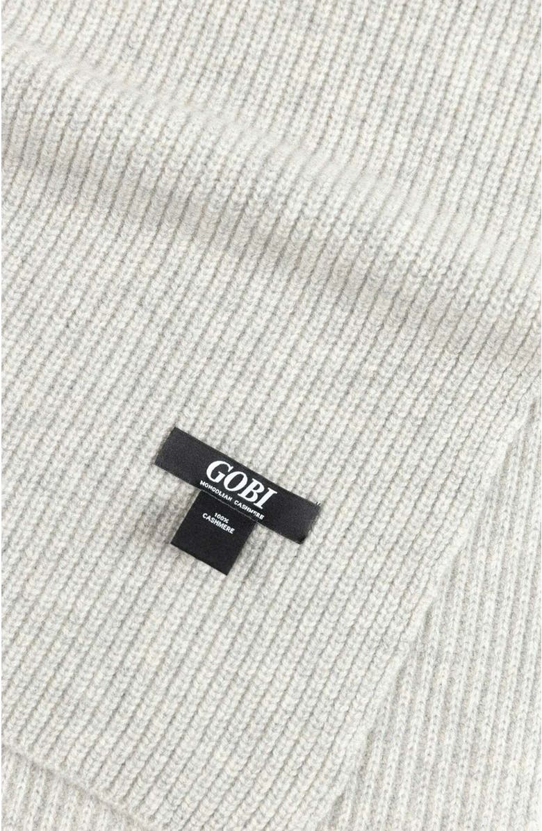 GOBI Mongolian Cashmere Fisherman Knit Scarf, Alternate, color, 