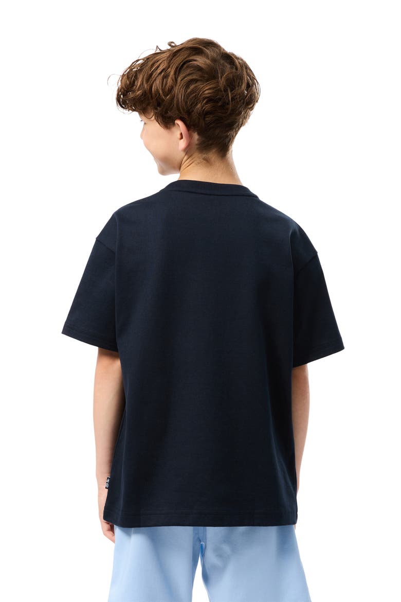 Kids' Logo Graphic Cotton T-Shirt, Alternate, color, NAVY