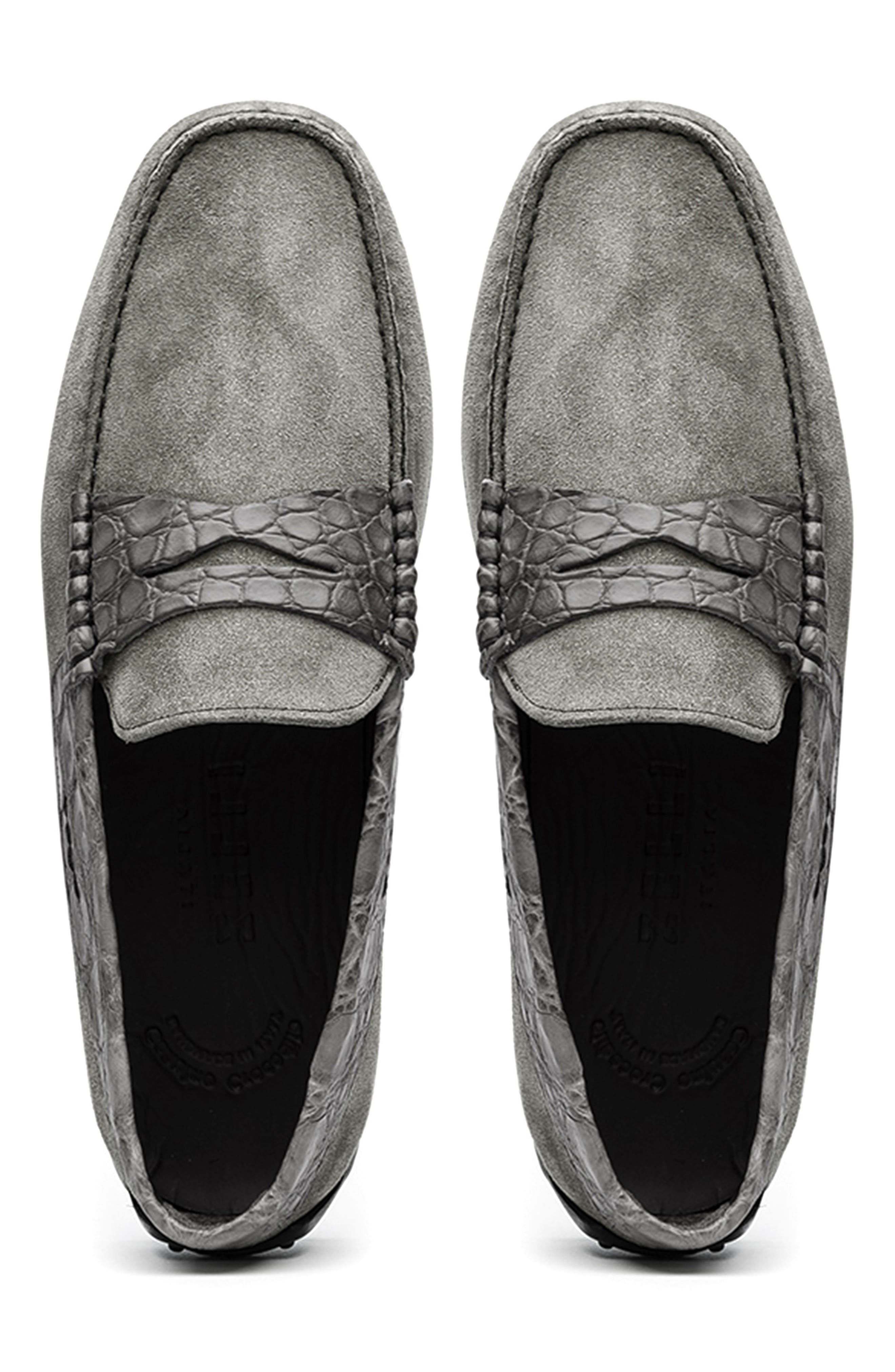 Zelli Italia Monza Driving Loafer, Alternate, color, Grey
