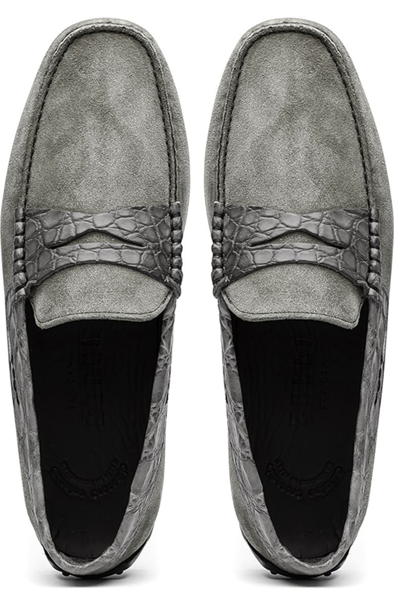 Zelli Italia Monza Driving Loafer, Alternate, color, Grey