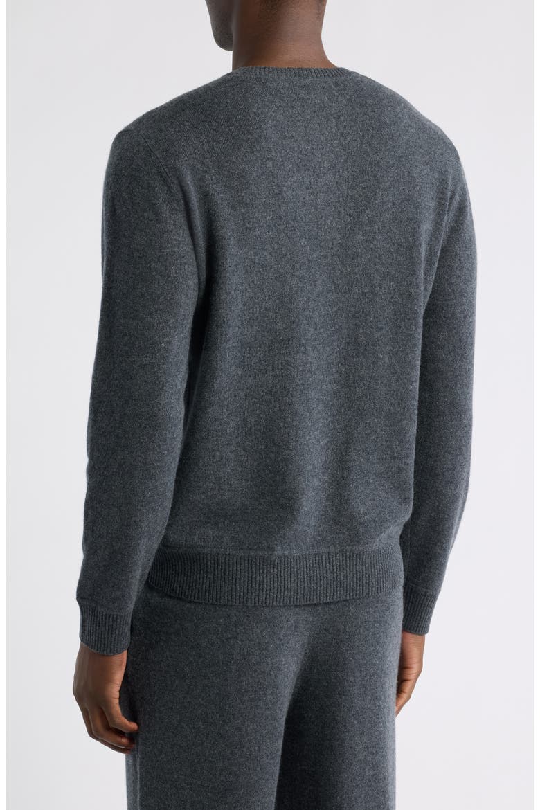 Cashmere Henley Sweater, Alternate, color, GREY METEOR HEATHER