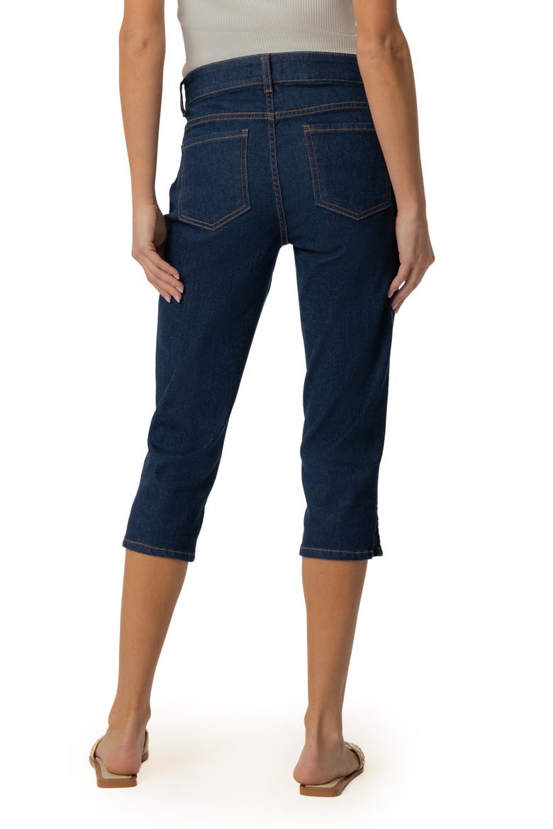 Gigi High Waist Capri Jeans, Alternate, color, SKETCH W/ EURO BLUE