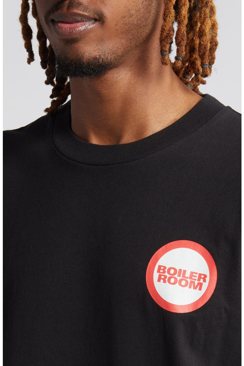 No Sitting Cotton Graphic T-Shirt, Alternate, color, BLACK