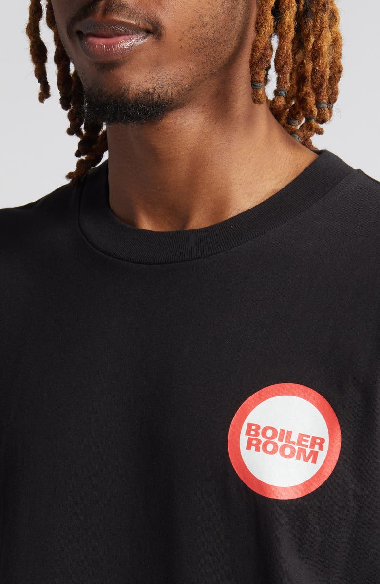 BOILER ROOM No Sitting Cotton Graphic T-Shirt, Alternate, color,
