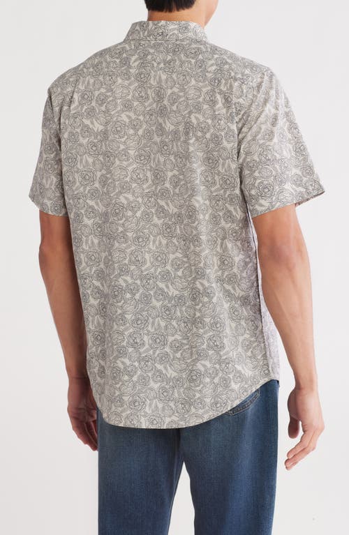 Ezekiel Grafton Short Sleeve Button-down Shirt In Transparent