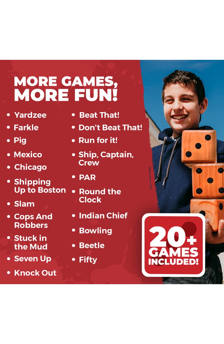Swooc Games Yardzee, Farkle & 20+ Games - Classic Red Edition, Alternate, color, Red