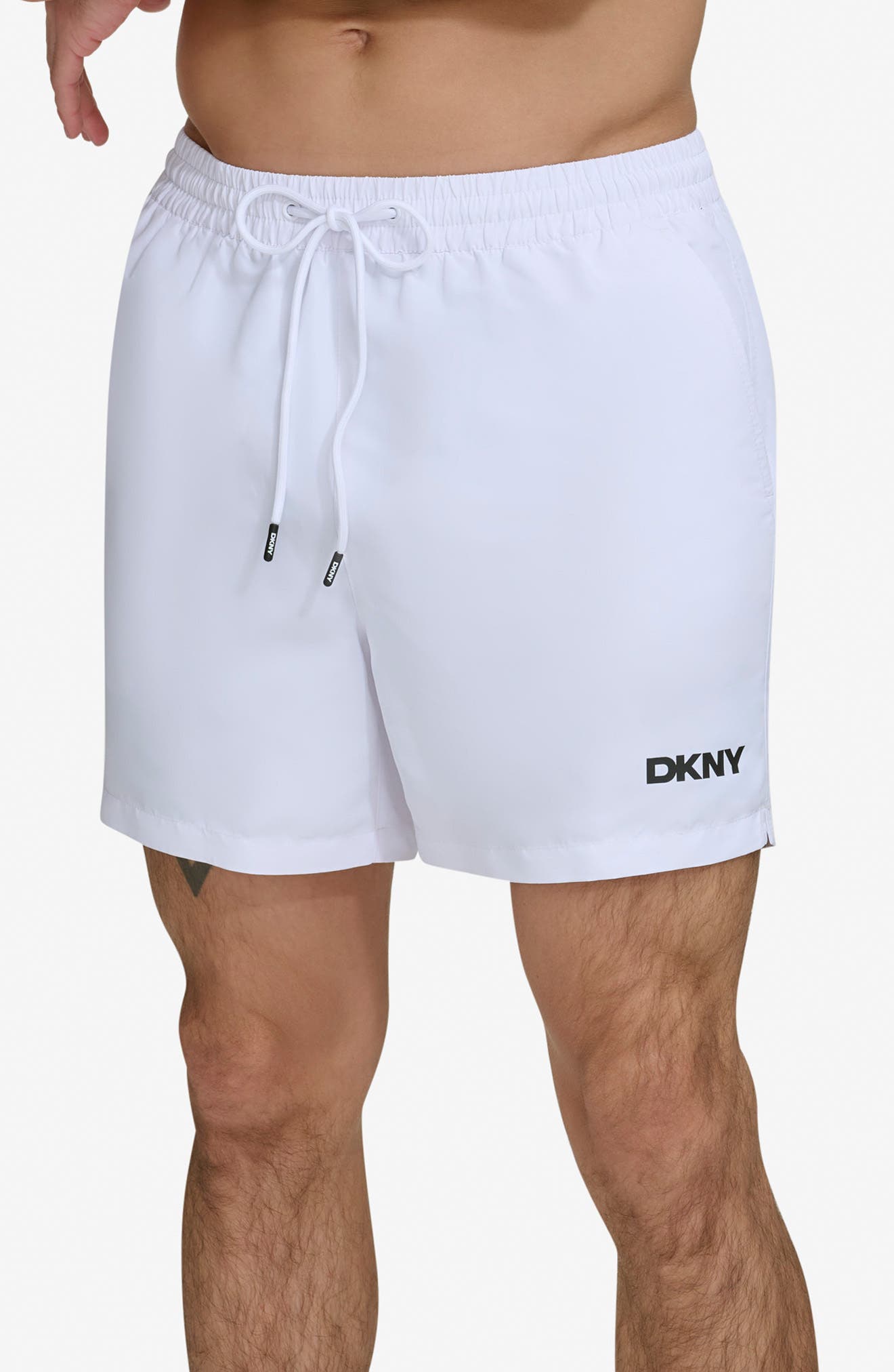 DKNY Core Solid Swim Trunks