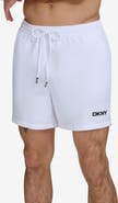 DKNY Core Solid Swim Trunks