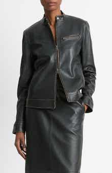 Vince Leather Biker Jacket
