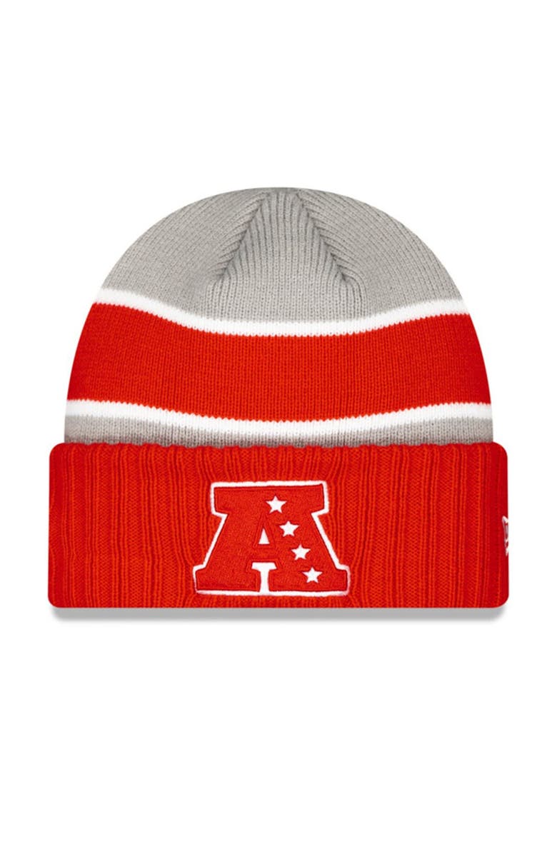 New Era Men's New Era Gray New York Jets 2024 NFL Pro Bowl Cuffed Knit Hat, Alternate, color,