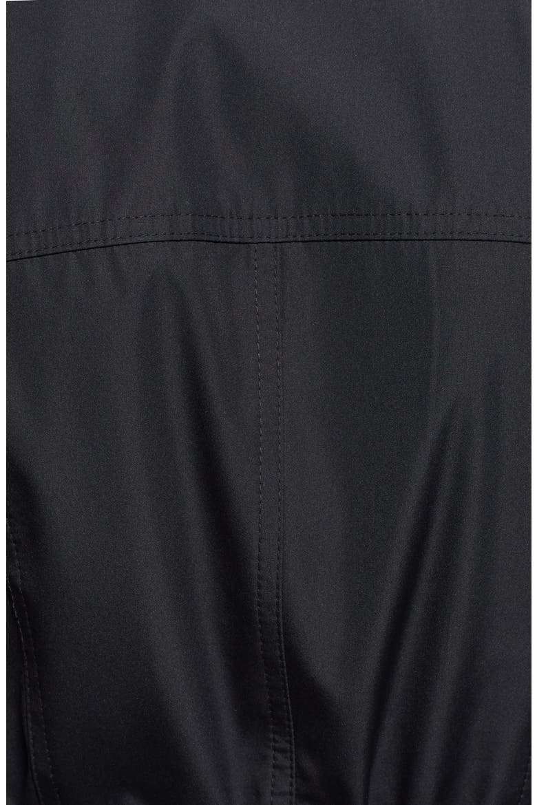Zip Detail Trench Jacket, Alternate, color, BLACK