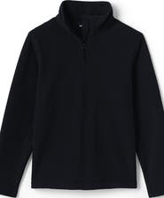 Lands' End School Uniform Kids Lightweight Fleece Quarter Zip Pullover