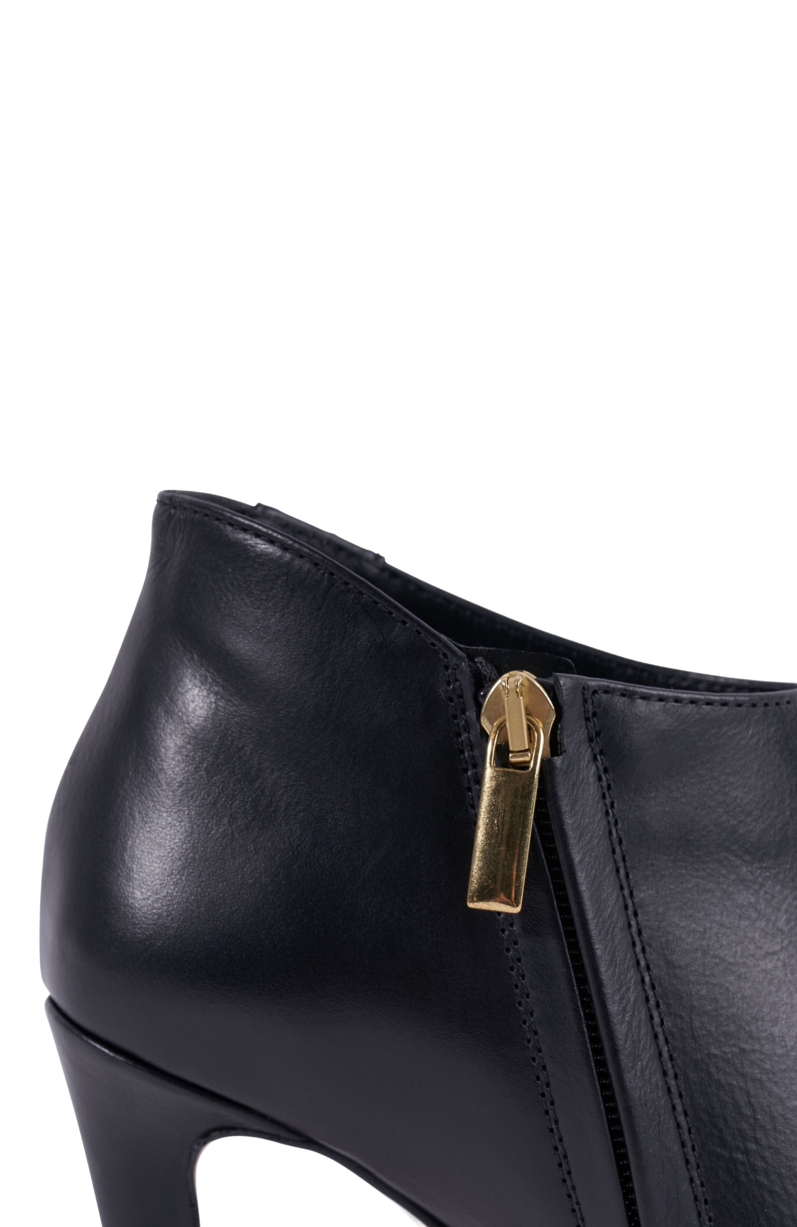 Stinaa.J Ivy Orthopedic Pointed Toe Booties, Alternate, color, Black Leather