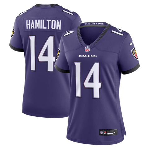 Women's Nike Kyle Hamilton Purple Baltimore Ravens Team Game Jersey