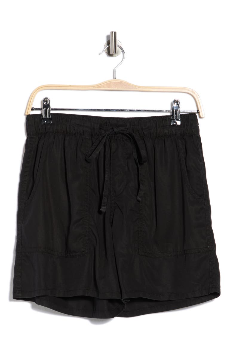 Pull-On Shorts, Alternate, color, WASHED BLACK